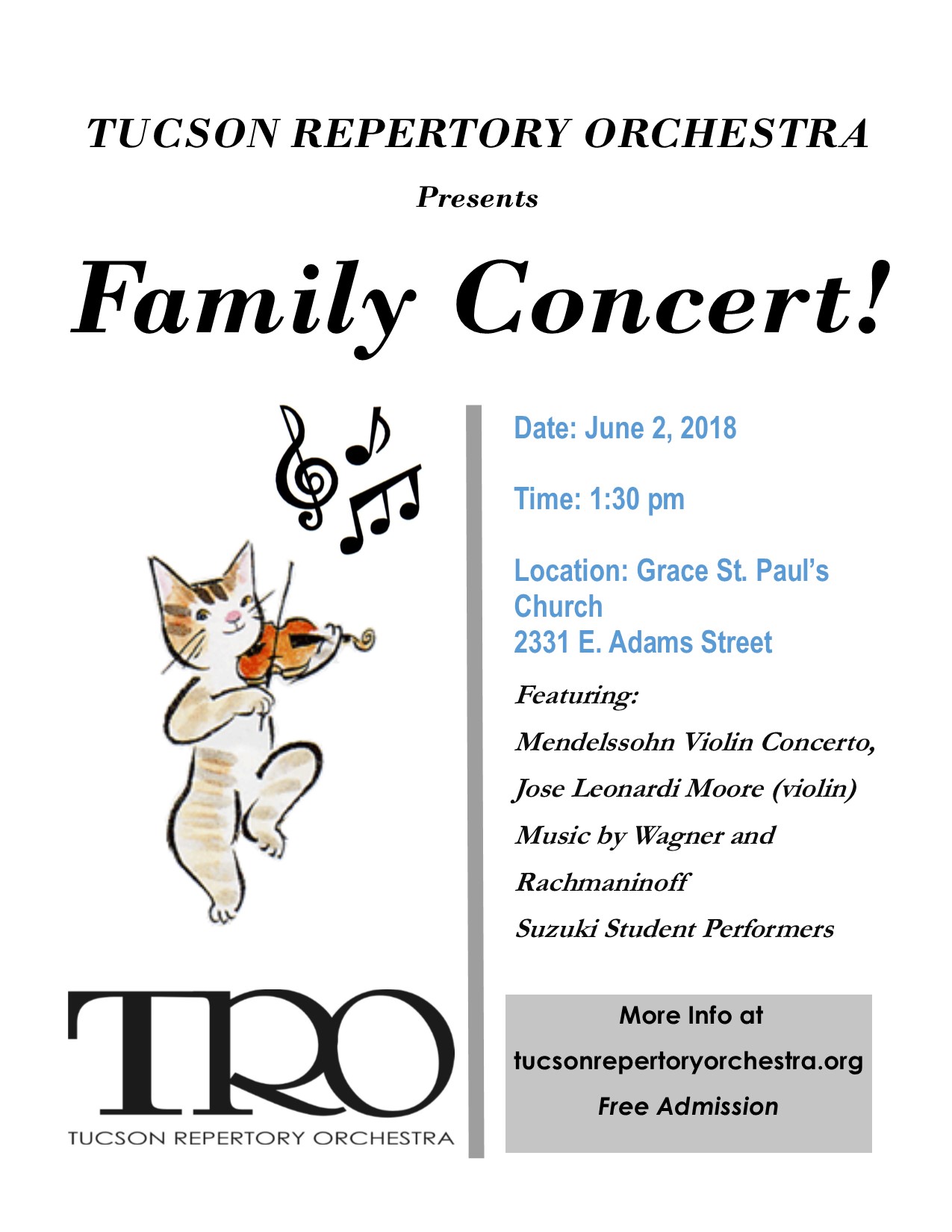TRO Family Concert 6.2.18