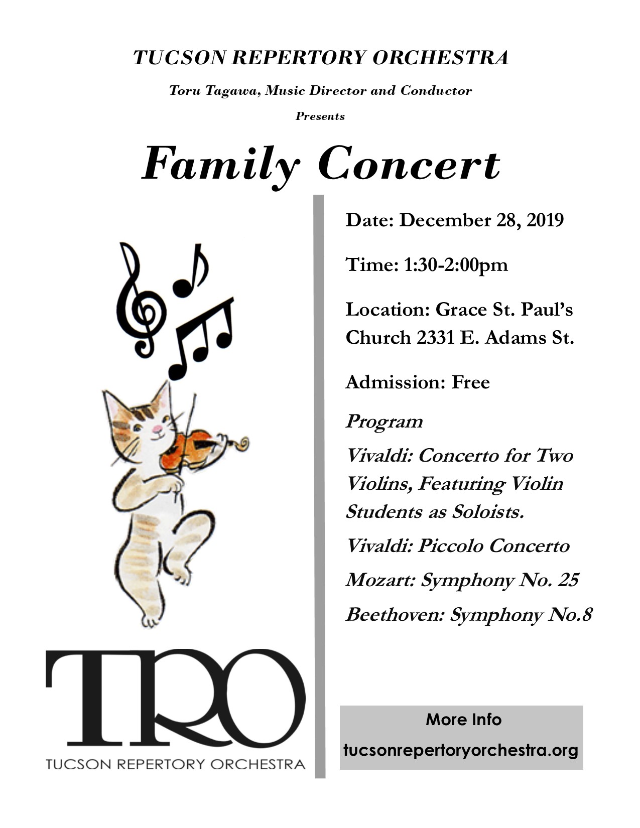 TRO Family Concert 12.28.19